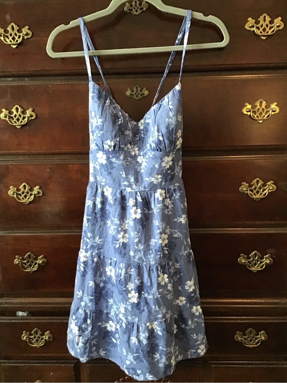 Hollister Blue Floral Mini Dress